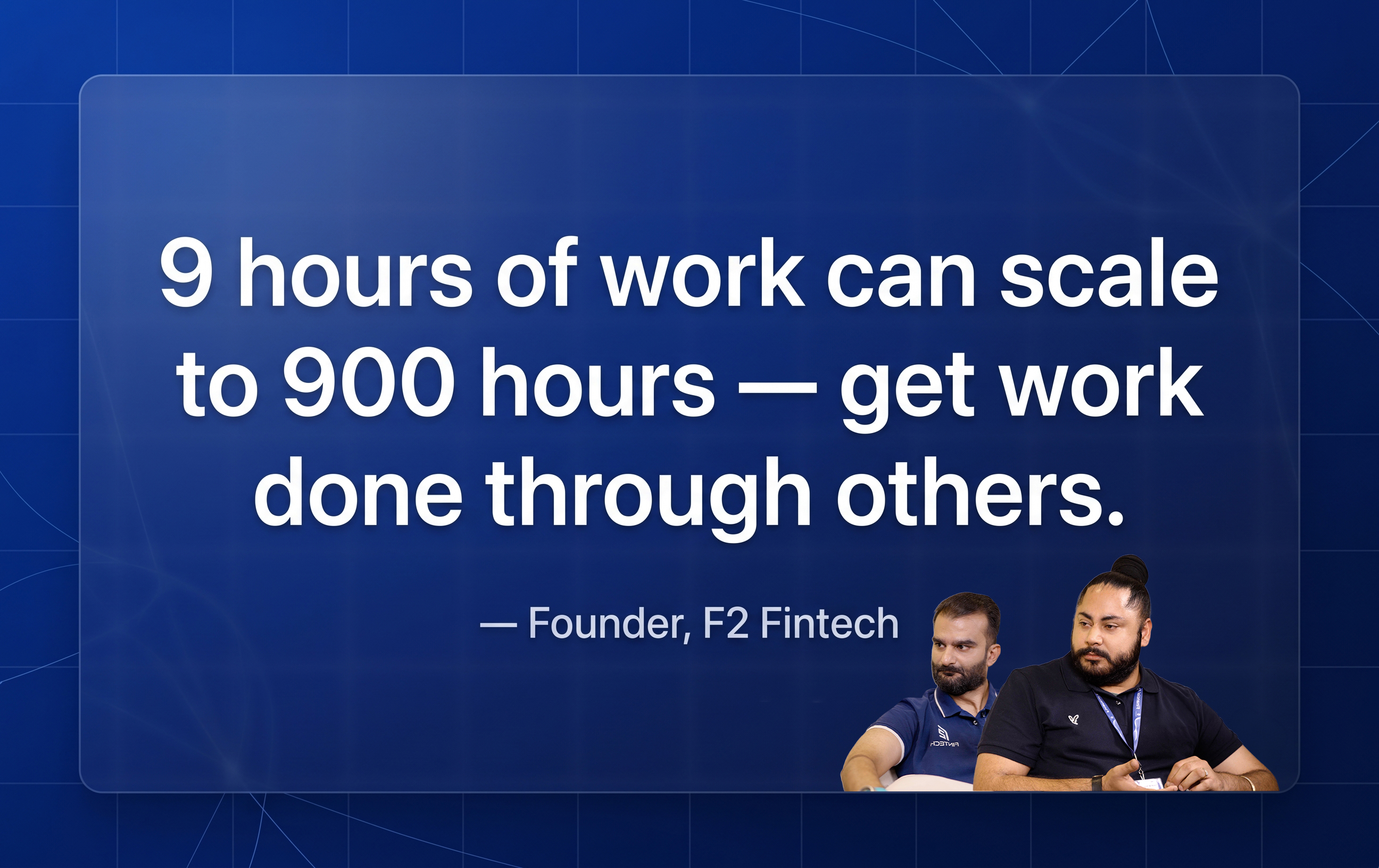Startup Lessons from F2 Fintech